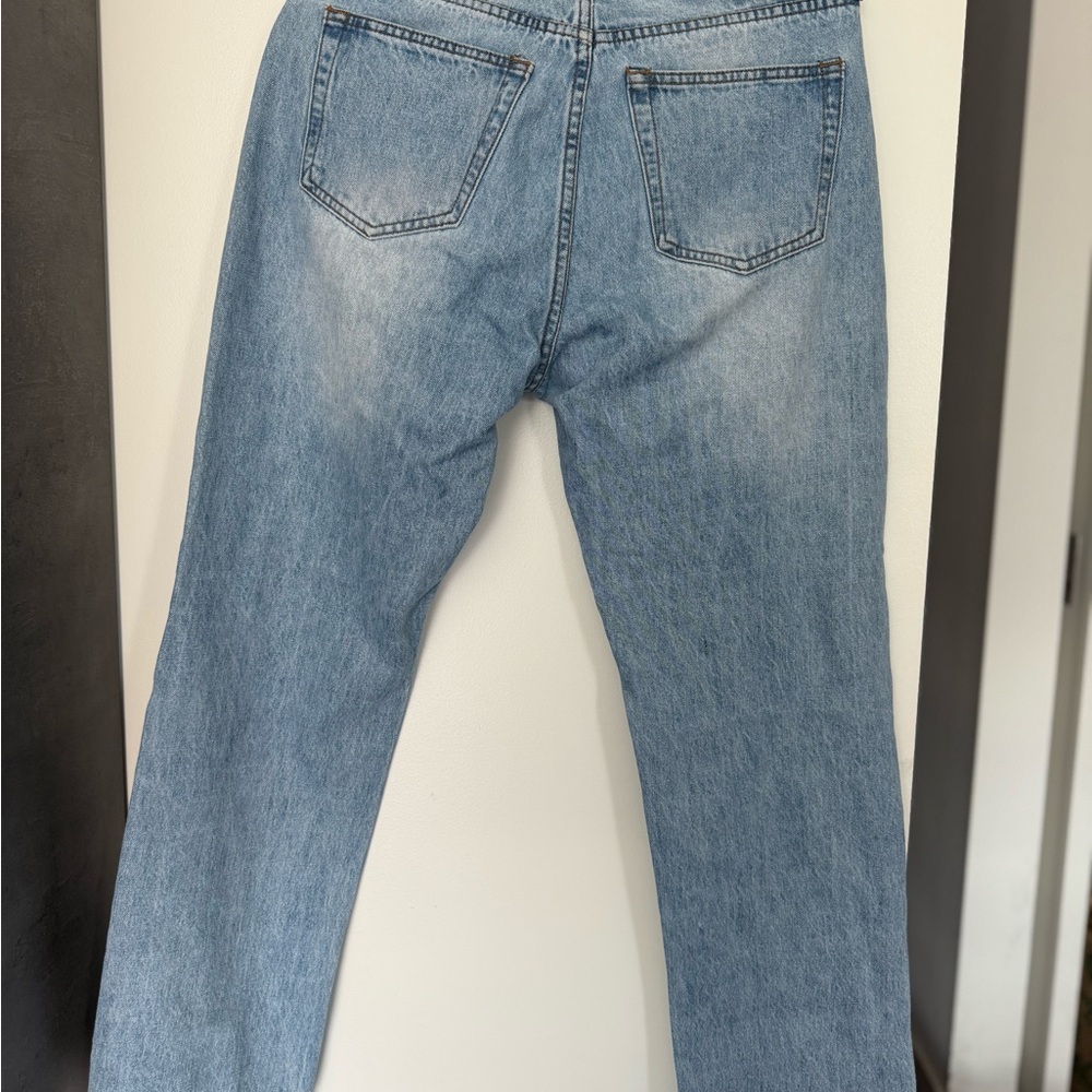 Princess Polly Light Blue Distressed Women Jeans - Picture 4 of 5